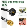 thumbnail image 4 of 12FT Propane Hose Adapter 1lb to 20lb, Propane Tank Hose with QCC1/Type1 for 5-40lb Propane Tanks, Propane Adapter Hose fit for Weber/Coleman/Blackstone Grill, Buddy Heater, Smoker, Camp Stove, 4 of 8