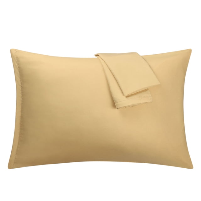 Unique Bargains Taies d'Oreiller en Microfibre 1800 à Fermeture Éclair 2 Pcs