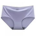 thumbnail image 1 of Baywell Seamless Underwear Invisible Bikini No Show Nylon Spandex Women Panties Purple 132-154LBS, 1 of 6