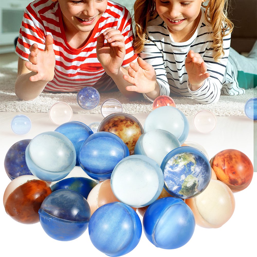 Lot De 20 Balles Rebondissantes Fluorescentes – En Caoutchouc Souple, Diamètre ~3 Cm – Couleurs Aléatoires – Pour Jeux Extérieurs Enfants