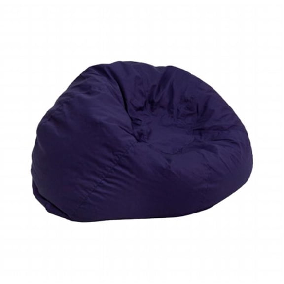 Small Navy Blue Kids Bean Bag Chair - 30in. x 18in. - Lightweight & Comfy