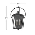 thumbnail image 3 of Hinkley Lighting - Yale - 2 Light Outdoor Medium Wall Mount Lantern In, 3 of 7