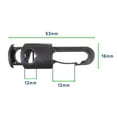 thumbnail image 2 of Paracord Planet Cylinder Cord Locks with Connecting Hook on the End - 6 Millimeter Cord Hole Size with Auto-Lock Design, 2 of 5