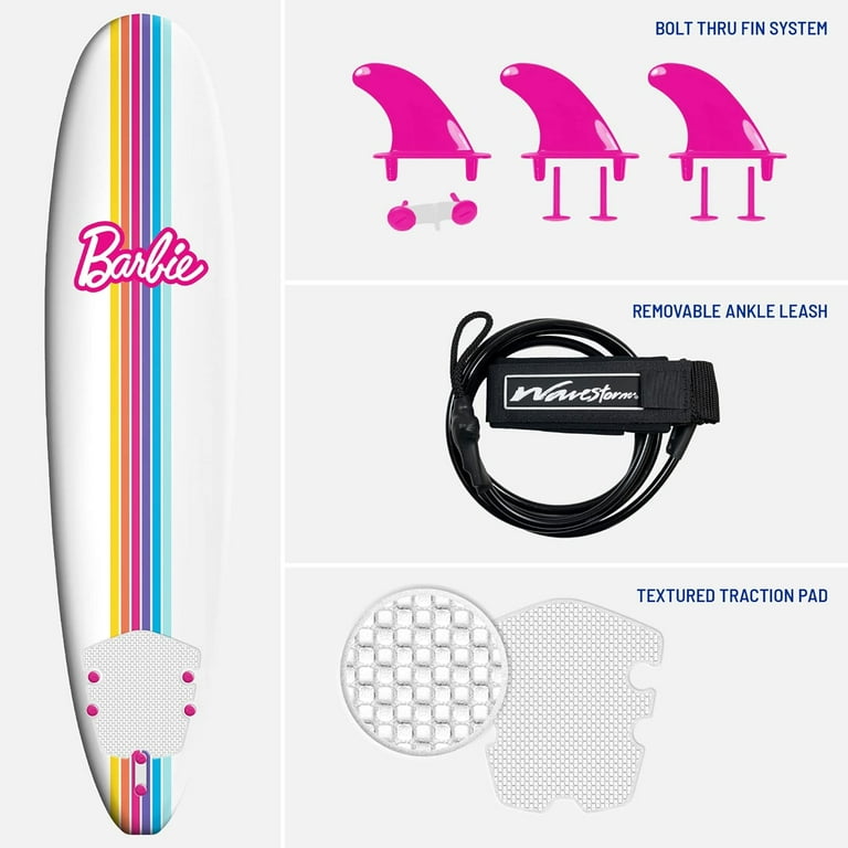 Barbie Signature 8ft Surfboard by Wavestorm | Soft foam Barbie Signature 8ft Surfboard by Wavestorm | Soft foam
