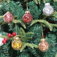thumbnail image 2 of HEVIRGO 4 Pcs/Set Christmas Tree Ornament Increase Atmosphere Decorative Scene Layout Lightweight Holiday Christmas Tree Decoration Shiny Reflective Classic Xmas Balls for Christmas Party, 2 of 10