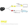 thumbnail image 5 of PYLE PLCM12 - Rearview Backup Parking Assist Camera (Waterproof Night Vision Cam, Distance Scale Line Display, Flush Mount), 5 of 6