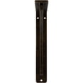 thumbnail image 3 of Ekena Millwork 1 1/2"W x 5 1/2"D x 8"H Crawley Wrought Iron Bracket, (Single center brace), Antiqued Brass, 3 of 7