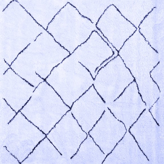 Ahgly Company Indoor Square Persian Blue Traditional Area Rugs, 3' Square