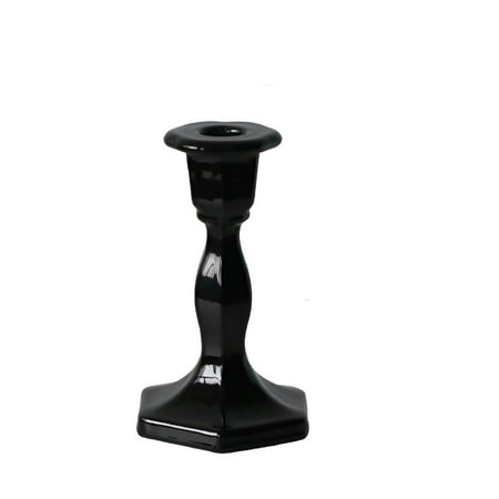 HIBIBUD Candle Holders for Pillar Candles,Vintage Atmosphere Creation Votive Candle Holders,Photo Prop Choice Black Candle Holder,Black