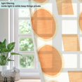 thumbnail image 4 of Yayeee Window Curtains Light Filtering 63"x52" Grommet Panel Pair Home Living Room Decor, Orange Geometric Pattern, 4 of 7