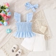 thumbnail image 4 of Paguaki Girl Clothes Set Summer Baby 0 6 12 18 24 Months 2T 3T Girl School Clothes Shorts Set Floral Summer Outfits Cute Baby Clothes, 4 of 7