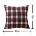 thumbnail image 3 of Christmas Plaid Throw Pillow with Insert, Tartan Decorative Cushion for Sofa, Couch and Holiday Home Decor, 3 of 7