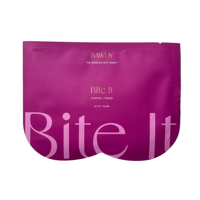 Bawdy Bite It - Mascarilla De Colágeno A Base De Plantas - Mascarilla De Belleza Hidratante + Tonificante Para Tu Trasero - 2 Hojas, Una Para Cada Mejilla - Mascarilla De Belleza Limpia Para Tu Traser