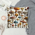 thumbnail image 2 of COMIO Mushroom Throw Pillow Covers,Cute Colorful Plants Pillow Cases Decorative Double-Sided Square Pillowcases for Home Bed Sofa Living Room Farmhouse Outdoor White, 2 of 5