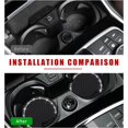 thumbnail image 3 of Yazoeia 2 Pack Bling Car Cup Coaster, 2.75 Inch Rhinestone Silicone Auto Cup Holder Insert Coaster, Anti Slip Crystal Soft Rubber Cup Pad, Universal Vehicle Accessories for Women (Black), 3 of 6