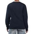 thumbnail image 2 of Women's G-III 4Her by Carl Banks Navy Boston Red Sox Leopard Heart Pullover Sweatshirt, 2 of 3