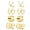 Gold, variant on 4Pairs Men Women Ear Cuff Wrap Earrings Set No Piercing Clip Cartilage Ear Clips-Silver