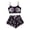 Dark Purple, variant on MuXiKeJi Clothes Halloween Pajamas For Women Sexy Y2k Cute Print Fall Pajama Ruffle Sleeveless Cami Crop Top and Elastic High Waist Shorts 2 Piece Set Funny Skeleton Spooky Lounge Holiday Pjs