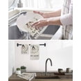 thumbnail image 5 of Happy Easter Kitchen Dish Towels for Drying Dishes Set of 4, Beige Rustic Spring Bunny Eucalyptus Leaves Waffle Weave Microfiber Hand Tea Bathroom Towels Quick Dry & Absorbent Towel 12x12, 5 of 7