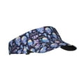 thumbnail image 2 of Yiaed crystal cool Skull flower Print Sport Sun Visor Hats Adjustable Empty Top Baseball Cap Cotton Ball Caps for Women and Men, 2 of 5