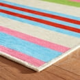 thumbnail image 5 of Dash & Albert Beach Stripe Machine Washable Rug, 2' x 3', Multi, 5 of 7