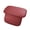 Red, variant on Beige Car Armrest Box High Padding Center Console Protective Cover With Storage Bag Beige Leather Mat 12.40X11.42X0.39 Inches