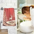 thumbnail image 7 of Trees and Deers Christmas Cotton Face Towels Soft Hand Towel Absorbent Bathroom Towel for Kitchen Hotel Decoration, 7 of 7