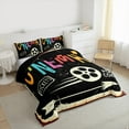 thumbnail image 3 of Manfei Cinema Tickets Bedding Comforter Set,Movie Time Twin Comforter Sets,Nlack Beige Bedding Set For Child,Breathable Home Decor Reversible,2 Pieces, 3 of 8