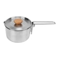 thumbnail image 1 of Stainless Steel Camping Kettle,Camping Pot 304 Stainless Camping Pot Camp Cooking Pot Meticulously Designed, 1 of 14