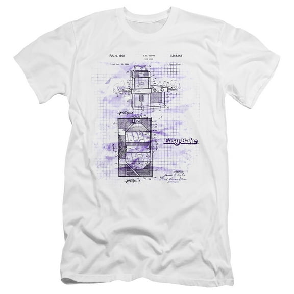Easy Bake Oven Easy Bake Patent HBO S/S Adult 30/1 T-Shirt White