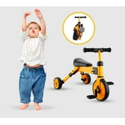 Bounce Master 2 in 1 Tricycles for 2 3 & 4 Year Olds - Baby & Toddler Tricycle for 2 Year Old Boy and Girl Toddler Gift - Folding Safe