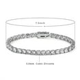 thumbnail image 3 of Celvieroot S925 Tennis Bracelet for Women and Men 3mm-7mm Cubic Zirconia 18K White Gold/Yellow Gold Plated Size 6-8.5 inches, 3 of 7