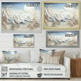 thumbnail image 4 of Designart "Abstract Winter Wonderland Snowy Mountain Peaks IV" Landscapes Framed Wall Art Decor - Modern White Abstract Landscapes Entryway Framed Wall Art, 4 of 6