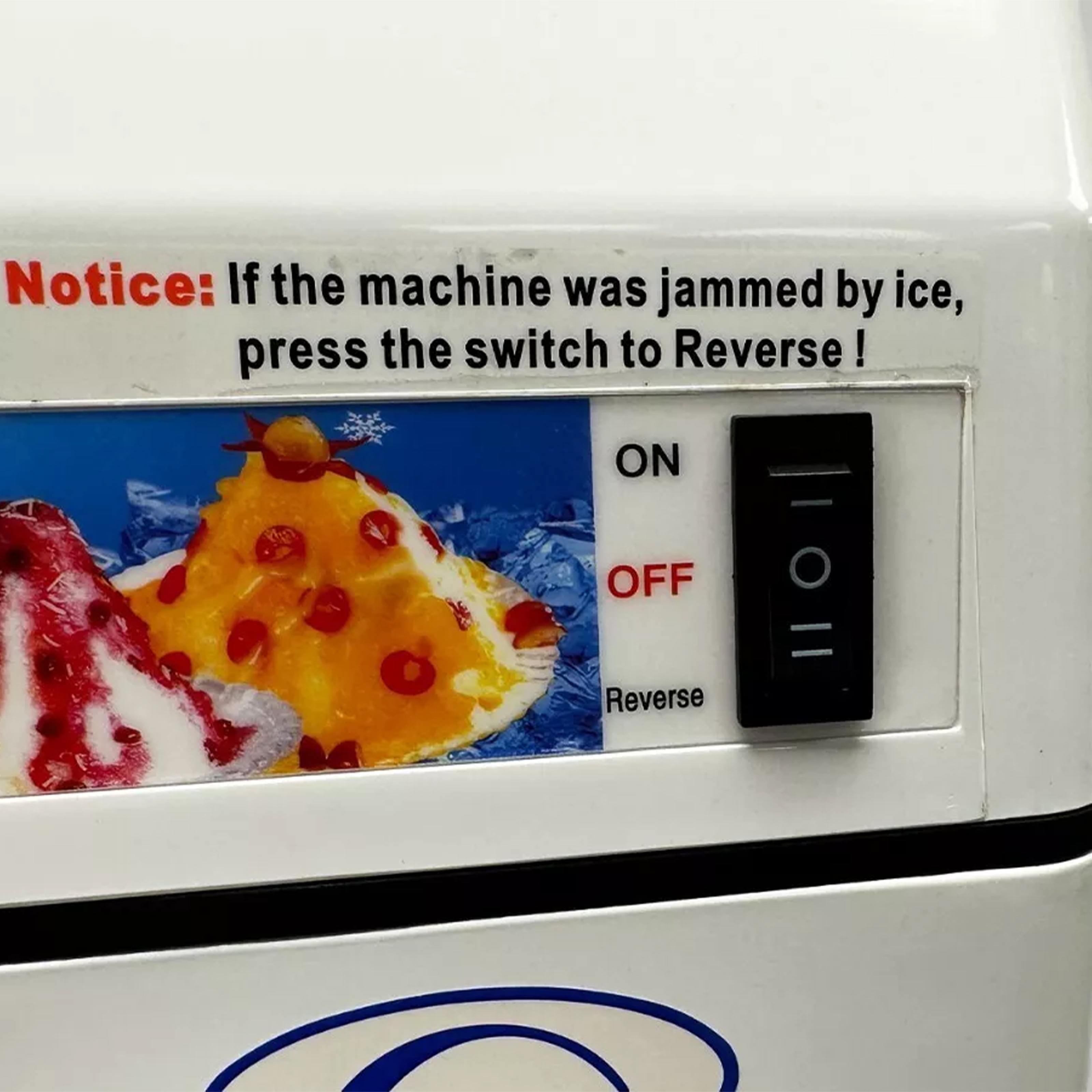 110V Electric Commercial Snow Cone Machine Device, Ice Shaver Snow Cone Maker 265lb/hr NSF