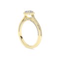 thumbnail image 4 of IGI Certified 0.80 Carat (ctw) Halo Solitaire Engagement Ring For Womens, Round Lab Grown Diamond Promise Ring For Her In 18k Solid Yellow Gold | F-G, VS-SI Quality Ring Size-4, 4 of 4