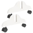 thumbnail image 4 of Mobutofu Panel Divider Stand 2Set Screen Divider Base White Plastic Home Office Partition Support Feet, 4 of 8