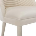 thumbnail image 6 of Tabaray Modern Dining Chairs Set of 2, Velvet Accent Chair Set of 2, Comfy Upholstered Side Chair with Gold Legs for Dining Room, Kitchen, Living Room, Bedroom, Waiting Room, Small Spaces, Beige, 6 of 17