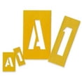 thumbnail image 1 of Chartpak CHA01550 Painting Stencil Numbers-Letters- 1in.- Yellow, 1 of 4