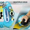 thumbnail image 4 of Watersports Inflatable Towable Booster Tube - Two Person Water Boating Float Tow Raft, Inflatable Pull Boats/Tubes/Towables w/Dual Seats, PVC Bladder, Foam Pad, Nylon Handles, 4 of 7