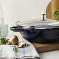 thumbnail image 4 of Staub Cast Iron 4.5-qt Perfect Pan - Dark Blue, 4 of 9