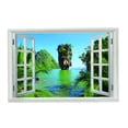 thumbnail image 2 of Calcomanía de Pared de Ventana 3D Calcomanías de Pared de Vinilo Decoración Mural de Pared Extraíble Poster para Dormitori F perfecl PVC Etiqueta de la pared 3D, 2 of 8