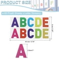 thumbnail image 2 of Uxcell Letter Stickers, Self Adhesive Vinyl Large Alphabet Number Stickers for Arts DIY Craft Flash Colorful 6Pcs, 2 of 7