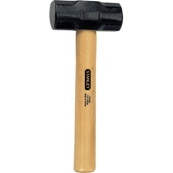 Stanley 3 lb Heavy-Duty Sledge Hammer with Durable Steel Handle and Shock-Absorbing Grip (Model 56-400)