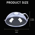 thumbnail image 2 of 1PC Food Microwave Splash Guard 2 Pack Microwave Splatter Cover Transparent Cover Microwave Plate Cover Lid With Handle And Adjustable Steam Vents Holes Keeps Microwave Oven Clean, 2 of 8