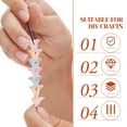 thumbnail image 6 of TABLETREANDS 100Pcs Jewelry Beads for Making Jewelry Acrylic Trumpet Flower Shape Lavender, 6 of 8