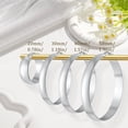thumbnail image 6 of APSVO 4 Pairs 18K White Gold Plated Hoop Earrings for Women S925 Sterling Silver Post Hypoallergenic Earrings Set Birthday Graduation Jewelry Gifts Her Mom Girlfriend Ideas 20/30/40/50MM, 6 of 6