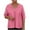 Pink, variant on Dealovy Plus Size Tops for Women 3/4 Sleeve T-Shirts V Neck Tunic Top Dressy Casual Solid Color Blouses