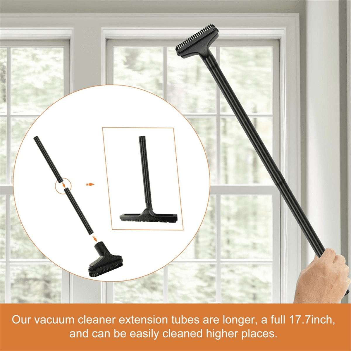 Universal Vacuum Attachment Kit, Universal Vacuum Attachments & Brushes 1.25 Inch Vacuum Hose Adapter Wet Dry