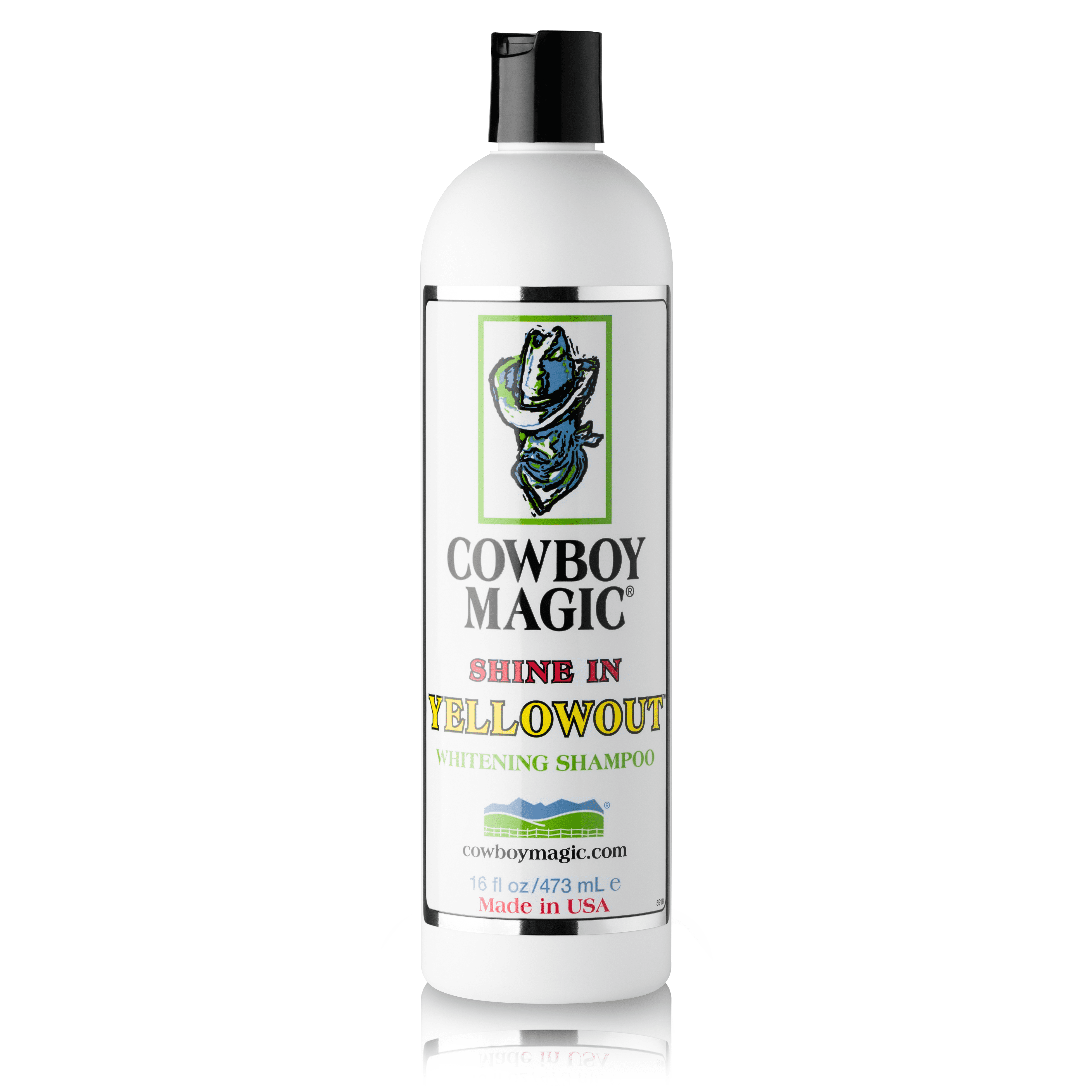 Cowboy Magic Shine In Yellowout 16 Ounce Purple Shampoo For Horses and
