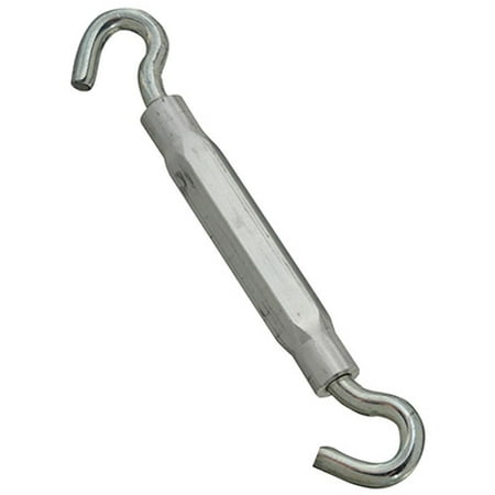 

National Hhi 4PK 2174BC 5/16 x 9 Zinc Hook/Hook Turnbuckle Steel With Aluminum Body D
